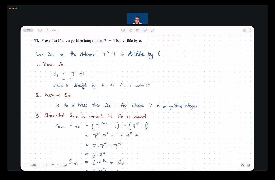 Zoom IB maths tutoring session
