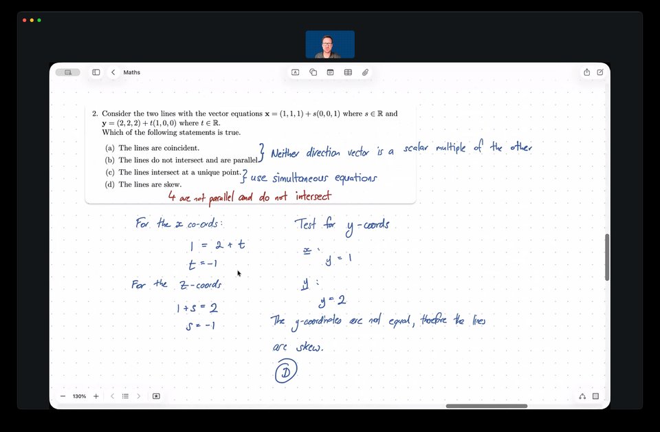Zoom tutoring session for MATHS 108