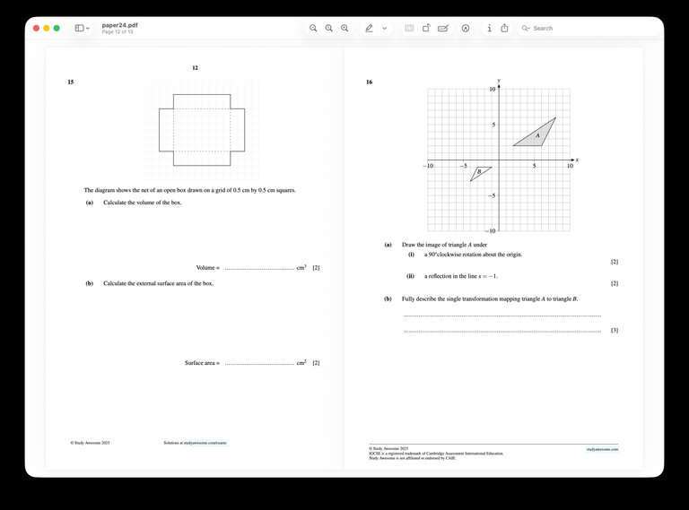 Custom worksheets and revision materials for maths students